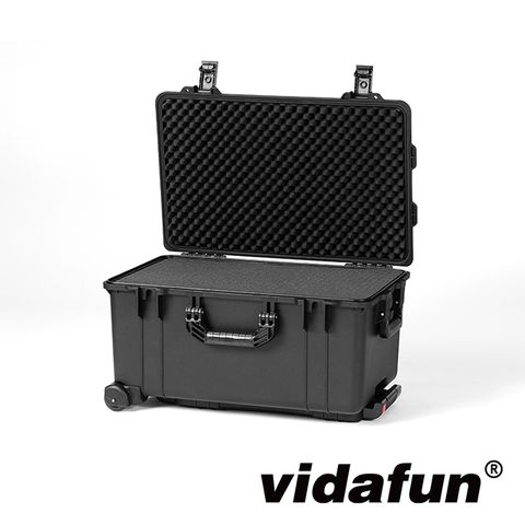 Vidafun V28 滾輪防水氣密收納箱 黑色