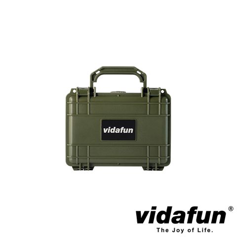 Vidafun V07 防水耐撞提把收納盒 軍綠色