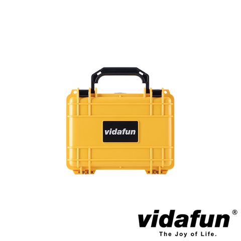 Vidafun V07 防水耐撞提把收納盒 黃黑色