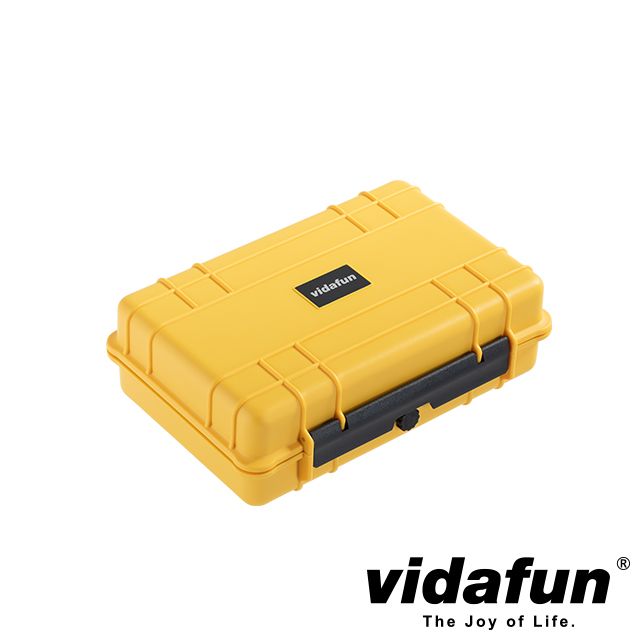 Vidafun  V08 防水耐撞收納盒 黃黑色