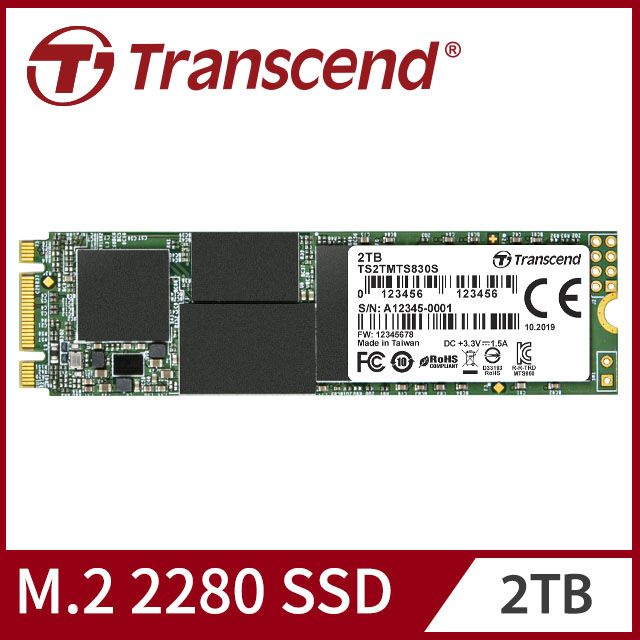 Transcend 創見2TB MTS830S M.2 2280 SATA Ⅲ SSD固態硬碟- PChome 24h購物