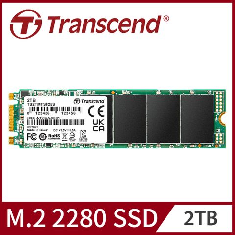 ★久等了 補貨到★【Transcend 創見】MTS825S 2TB M.2 2280 SATA Ⅲ SSD固態硬碟 (TS2TMTS825S)