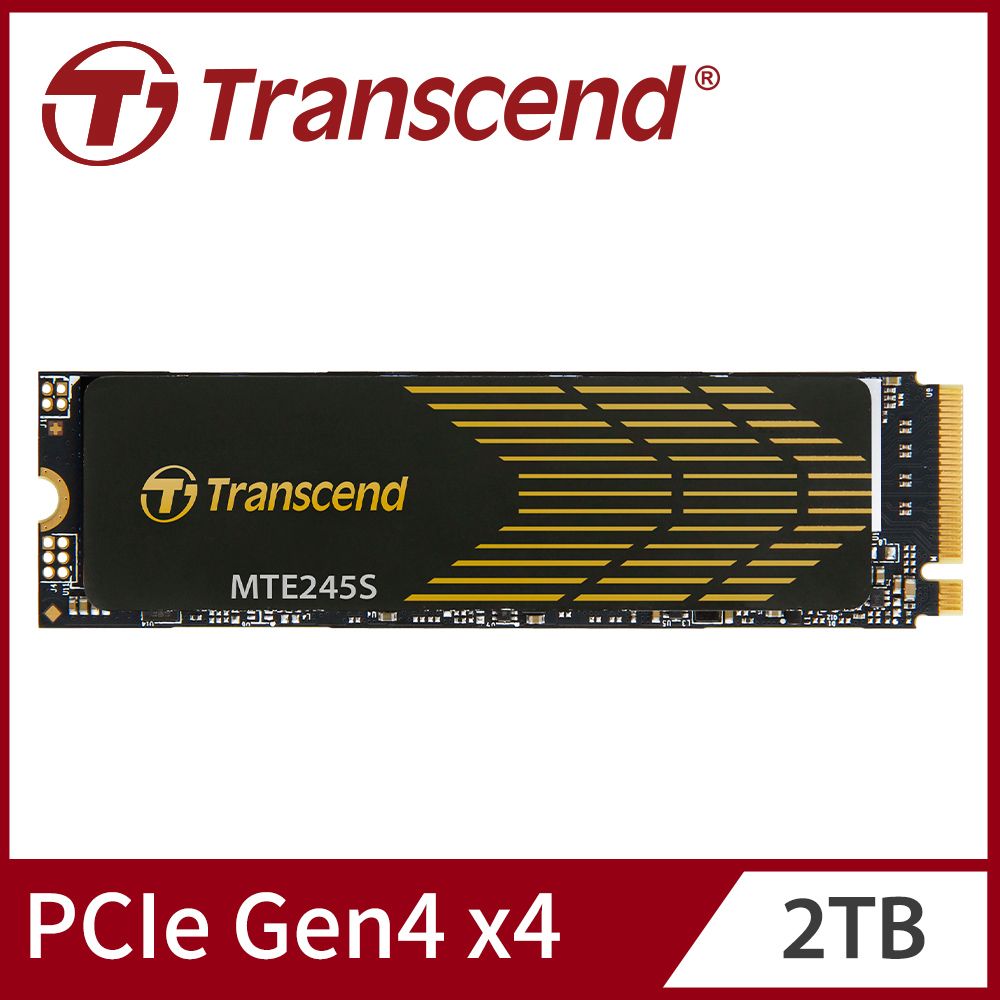 Transcend 創見MTE245S M.2 2280 PCIe Gen4x4 2TB SSD固態硬碟