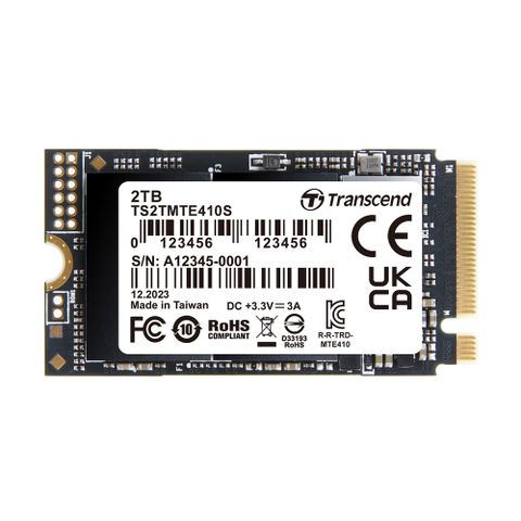 Transcend 創見 MTE410S 2TB M.2 2242 PCIe Gen4x4 SSD固態硬碟(TS2TMTE410S)