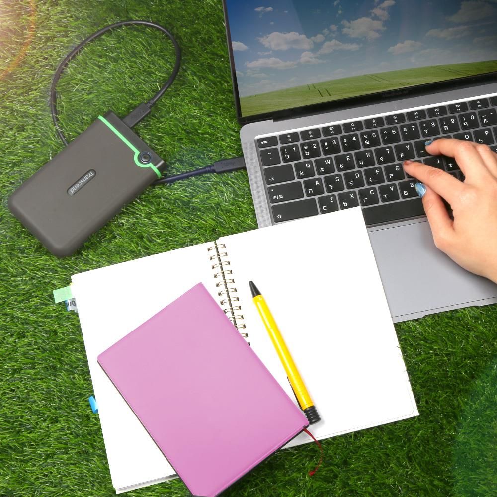 Transcend 創見 4TB StoreJet 25M3C 軍規防震2.5吋Type C行動硬碟-太空灰 (TS4TSJ25M3C)