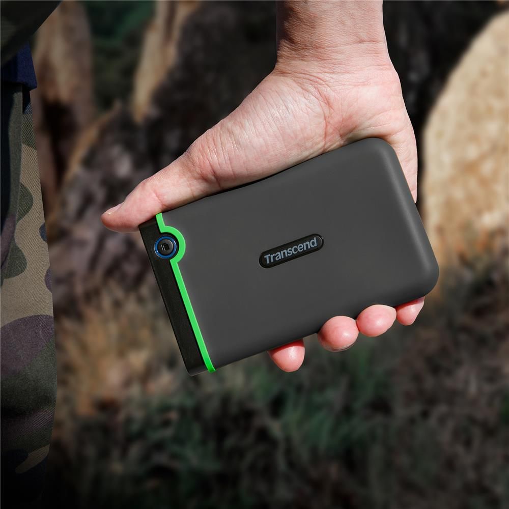 Transcend 創見 4TB StoreJet 25M3C 軍規防震2.5吋Type C行動硬碟-太空灰 (TS4TSJ25M3C)