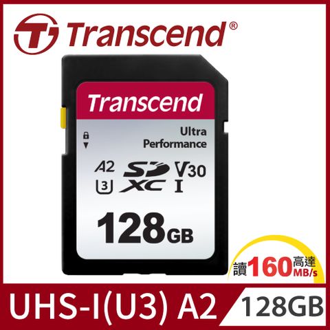 【Transcend 創見】SDC340S SDXC UHS-I U3 (V30/A2)128GB記憶卡 (TS128GSDC340S)