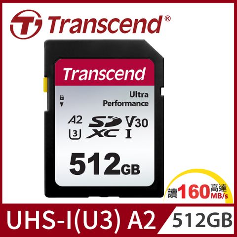 【Transcend 創見】SDC340S SDXC UHS-I U3 (V30/A2)512GB記憶卡 (TS512GSDC340S)