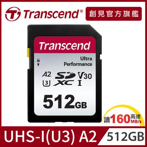 Transcend 創見 TS512GSDC340S SDC340S SDXC UHS-I U3 V30/A2 512GB 記憶卡