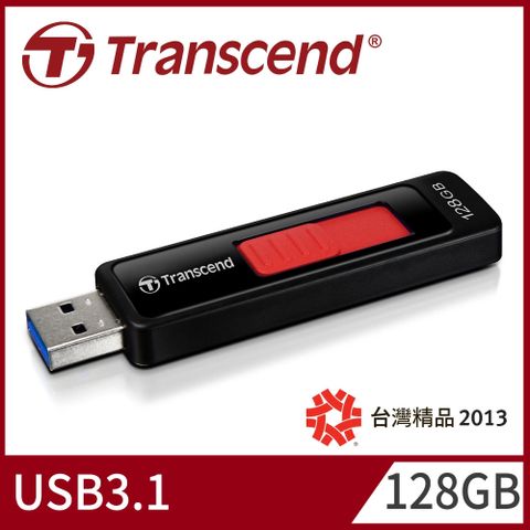 Transcend 創見 128GB JetFlash760 USB3.1隨身碟-魔力紅 (TS128GJF760)