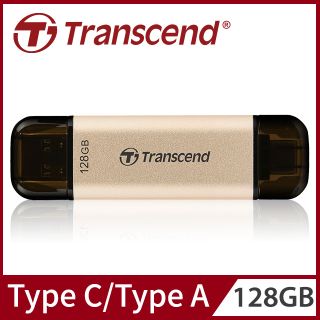 Transcend 創見 JetFlash930C 128GB Type C高速高耐用雙頭隨身碟(TS128GJF930C)