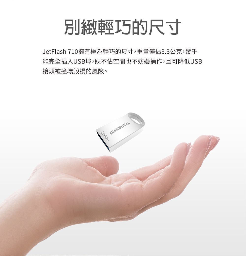 Transcend 創見 256GB JetFlash710 USB3.1精品隨身碟-晶燦銀 (TS256GJF710S) - PChome ...