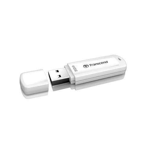 【Transcend 創見】512GB JetFlash730 USB3.1隨身碟-典雅白(TS512GJF730)