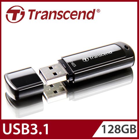 Transcend 創見 128GB JetFlash700 USB3.1隨身碟-經典黑-專