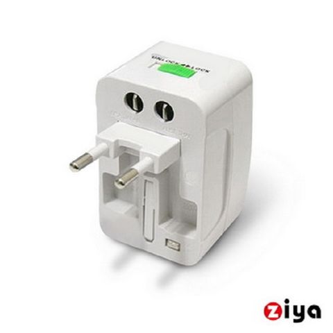 ZIYA 智雅科技 多國充電器轉接頭/國際充電器插座頭 (4in1 美規US+歐規EU+澳規AU+英規UK)