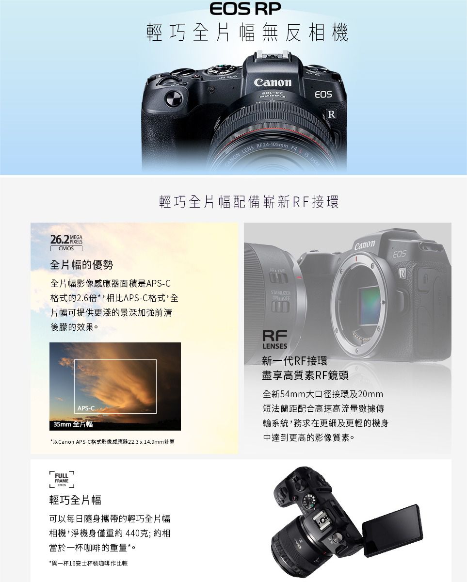 Canon EOS RP 單機身公司貨- PChome 24h購物