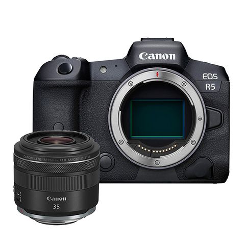 RF 35mm▼新機上市Canon EOS R5 + RF 35mm f/1.8 MACRO IS STM 標準變焦鏡頭組(公司貨)