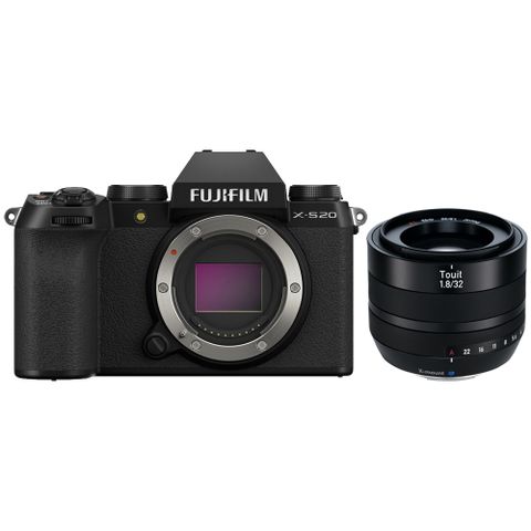 FUJIFILM 富士 X-S20 單機身 + Zeiss Touit 1.8/32 鏡頭 公司貨