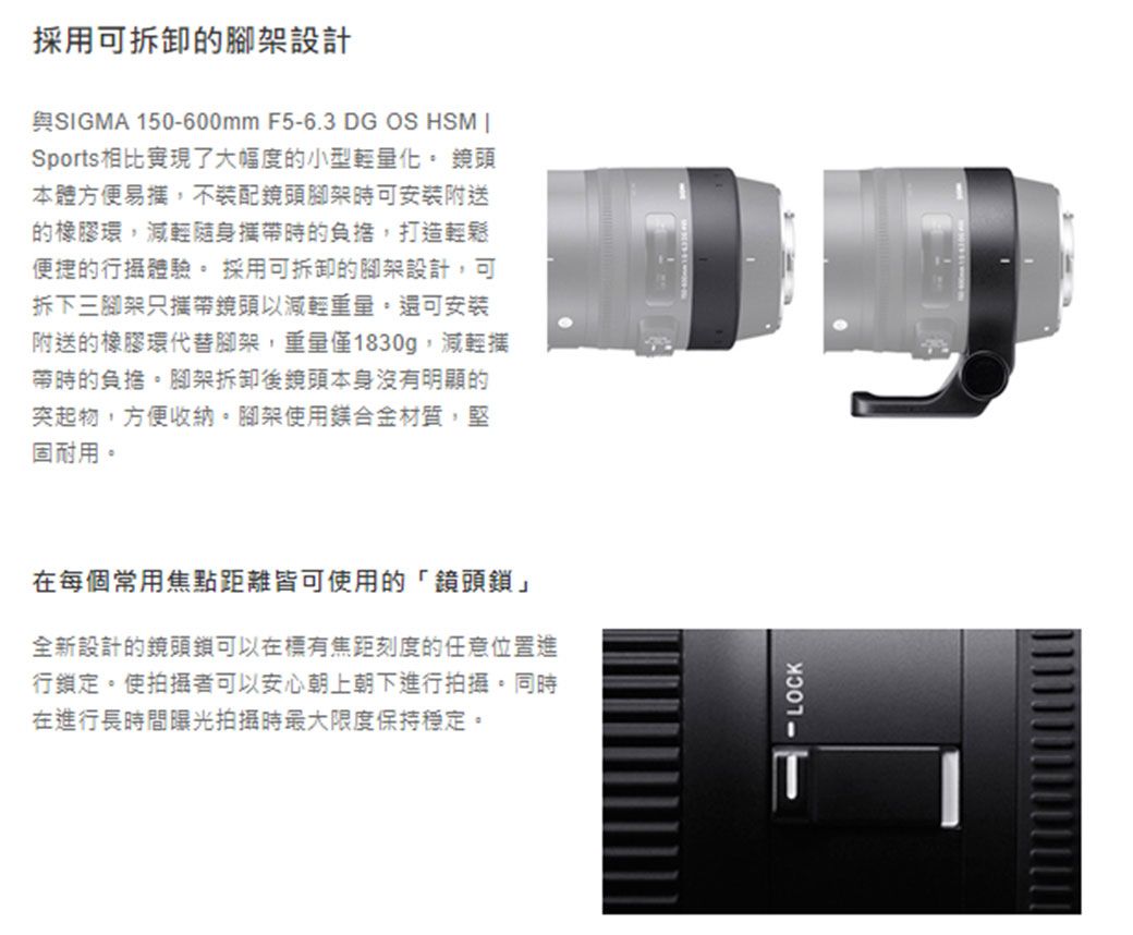 SIGMA 150-600mm F5-6.3 DG OS HSM Contemporary 望遠變焦鏡公司貨