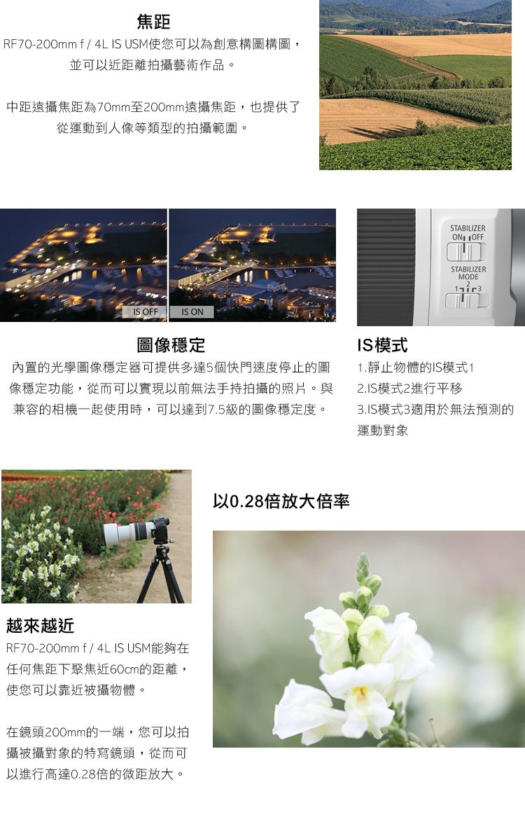 Canon佳能 RF 70-200mm F/4L IS USM - 詳情2