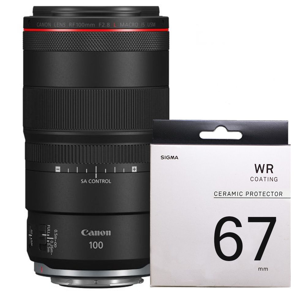 Canon RF 100mm F2.8 L Macro IS USM + SIGMA UV 67mm 陶瓷濾鏡(公司貨