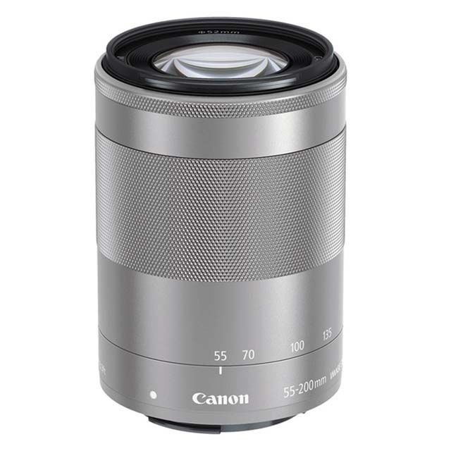 スマホ/家電/カメラ美品❤️Canon❤️ズーム EF M 55 200mm フード付き