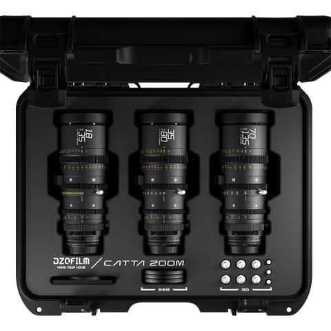 全片幅變焦▼電影鏡頭套組DZOFILM CATTA ZOOM 無邪系列 18-35mm + 35-80mm + 70-135mm T2.9 鏡頭套組 黑色 E-Mount