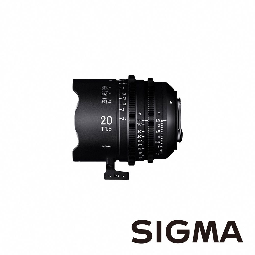 Sigma  FF High Speed Prime Line 20mm T1.5 全片幅高速定焦系列電影鏡頭 適用 E mount