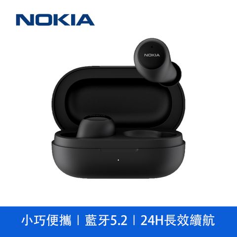 超輕入耳設計NOKIA 真無線藍牙5.2 ENC降噪藍牙耳機 E3100 Plus BK