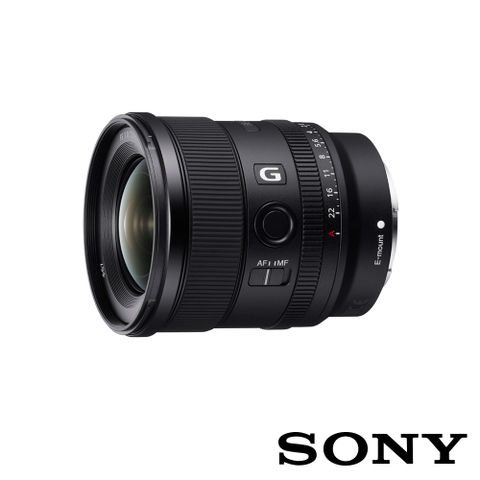 ▼超廣角定焦Sony 全片幅 FE 20mm F1.8 G 大光圈超廣角定焦鏡頭 SEL20F18G (公司貨 保固24個月)