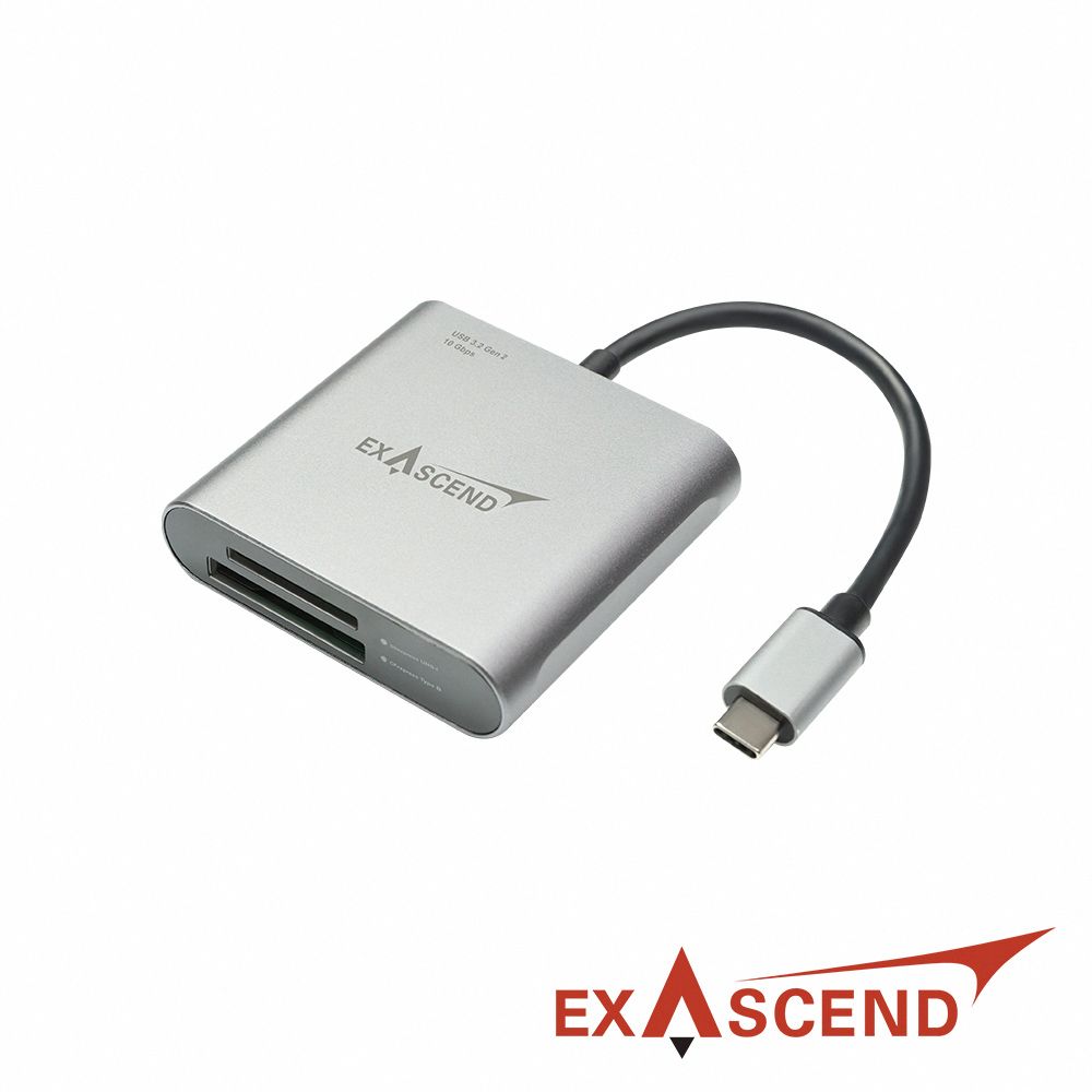 Exascend 憶昇  CFexpress Type B/SD 二合一讀卡機 (USB Type-C 介面) 公司貨