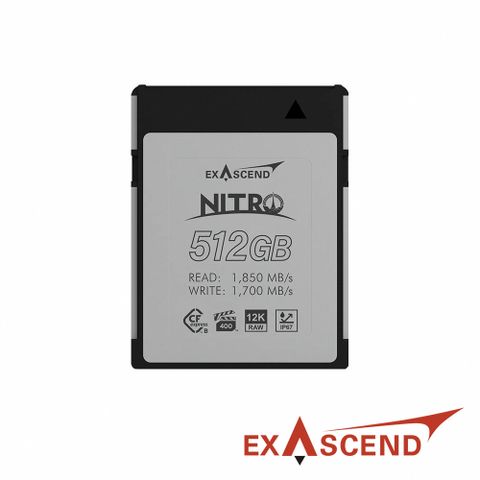 Exascend 憶昇 Nitro CFexpress Type B 高速記憶卡 512GB 公司貨