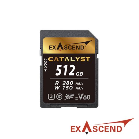 Exascend Catalyst V60 高速 SD記憶卡 512GB 公司貨