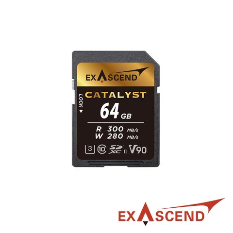 Exascend 憶昇 Catalyst V90 超高速SD記憶卡 64GB 公司貨