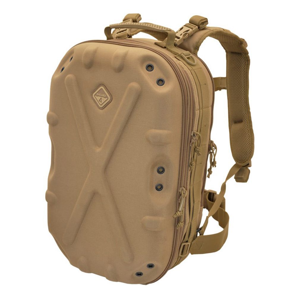 HAZARD 4 美國 Pillbox Hardshell Backpack 硬殼雙肩後背槍包-狼棕色 (公司貨) BKP-PBX-CYT