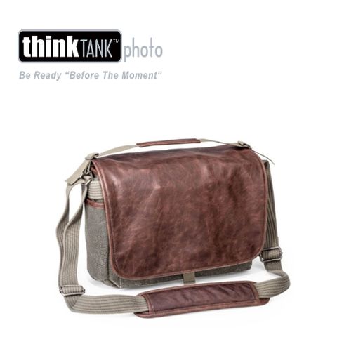 ThinkTank 創意坦克 Retrospective 5 Leather復古皮革側背包(褐S)-RS702