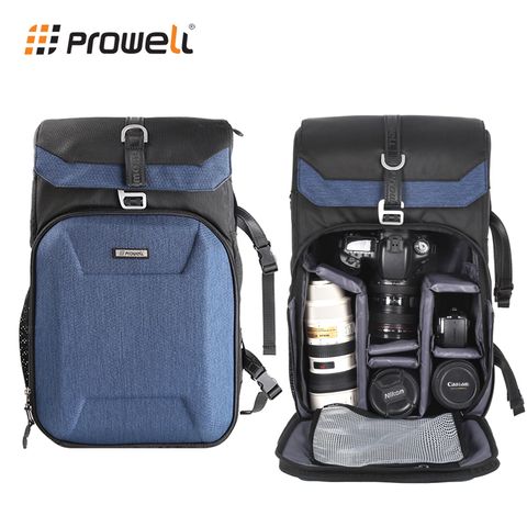 Prowell 兩機多鏡EVA硬殼相機後背包 相機保護包 專業攝影背包 單眼相機後背包 贈送防雨罩