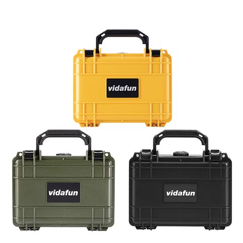 贈乾燥劑｜強化保護好收納Vidafun V07 防水耐撞提把收納氣密箱 軍綠