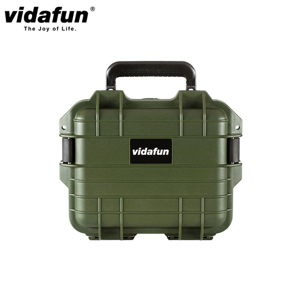 Vidafun  V09 防水耐撞提把收納氣密箱 軍綠