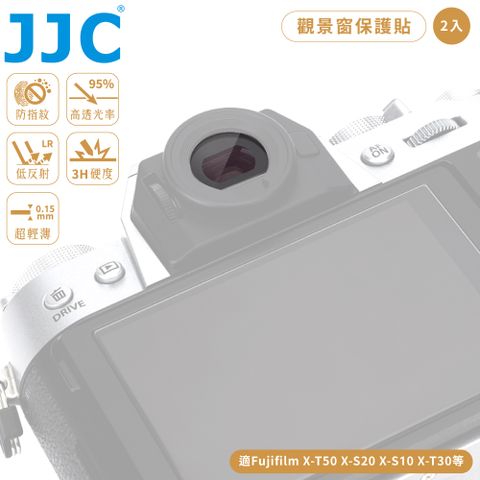 JJC副廠Fujifilm富士玻璃X-T30II/X-T50觀景窗保護膜X-S10/X-S20取景器保護貼VF-FJ1K2亦適XT20 XT200