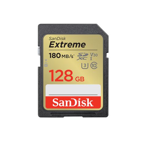 SanDisk Extreme SDXC UHS-1(V30) 128GB 記憶卡(公司貨) 180MB