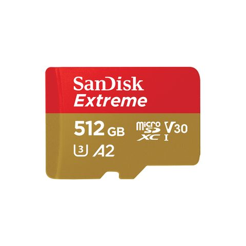 SanDisk Extreme microSDXC UHS-I (V30)(A2)512GB 記憶卡 (公司貨) 190MB/s
