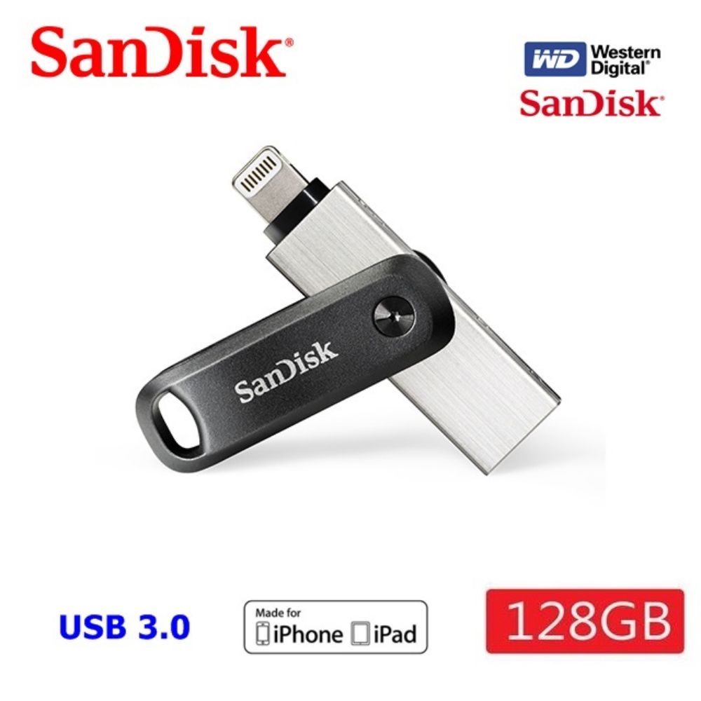 SanDisk 晟碟】128GB 全新版iXpand Drive Go 雙用隨身碟- PChome 24h購物