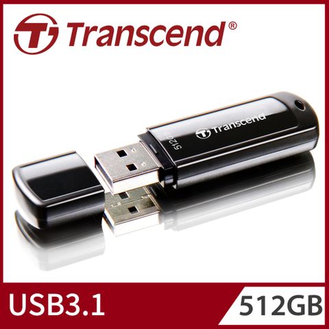 ★大容量 輕鬆儲存★【Transcend 創見】512GB JetFlash700 USB3.1隨身碟-經典黑 (TS512GJF700)