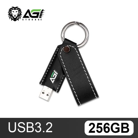 AGI 亞奇雷 USB3.2 256GB 皮革高速隨身碟