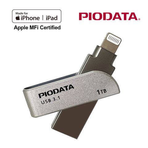 PIODATA iXflash Lightning USB3.1 1TB iOS專用OTG雙頭隨身碟