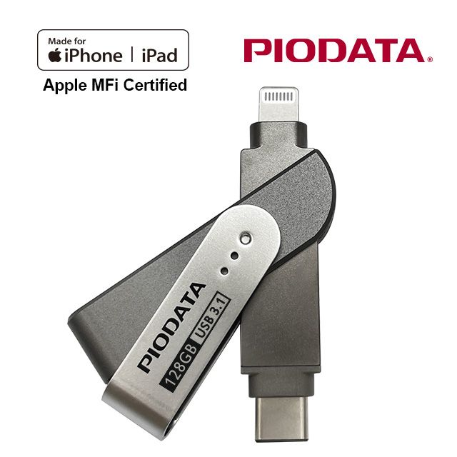 PIODATA  iXflash Lightning / USB Type C 128GB iPhone/iPad專用雙向隨身碟