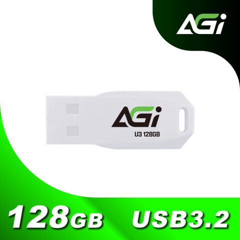 AGI 亞奇雷 UP138 128GB USB 3.2 Gen 1 隨身碟(白色)