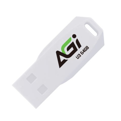 AGI 亞奇雷 UP138 64GB USB 3.2 Gen 1 隨身碟(白色)