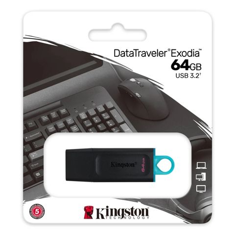 DataTraveler Exodia/64GB 隨身碟(原廠5年 有限保固 USB3.2)